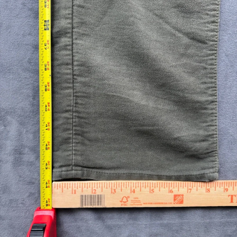 Banana Republic Heritage Corduroy Pants Mens 36x34 Olive Green Slim Fit Trousers